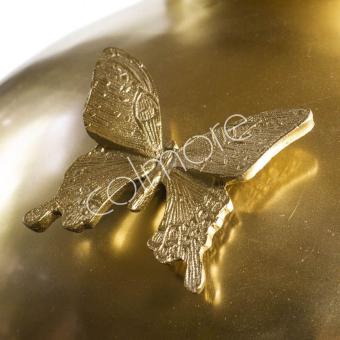 Colmore by Diga luxueuze gouden grote vaas met vlinders 51 x 53 cm
