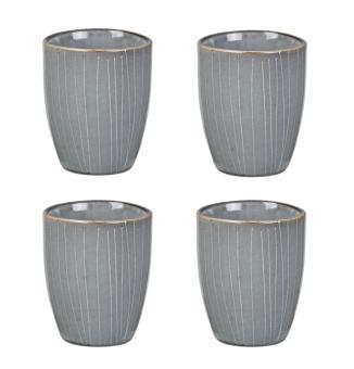 Broste Copenhagen Nordic Sea set van 4 espresso kopjes Ø 6,5 x H 8 cm – 10CL