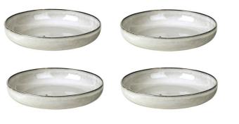 Broste Copenhagen - Set van 4 pastaborden 22cm - Nordic Sand