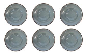 Cactula Kitchen Trend servies Petrol Ocean Spaghettibord bord set van 6