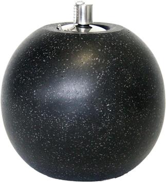 Esschert Design Olielamp terrazzo L - Sfeer tuin - 18,9 x 20,8 cm - Zwart - Large