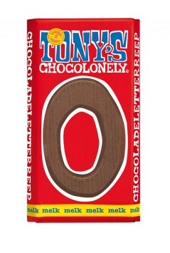 Tony's Chocolonely Sint Sinterklaas Letterreep O - Melk - 15 x 180 gram