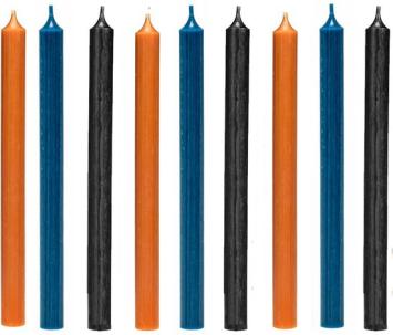 Cactula gekleurde Luxe Lange dinerkaarsen 28 cm - Bold Interieur - Orange - Blue - Black - Kaarsen