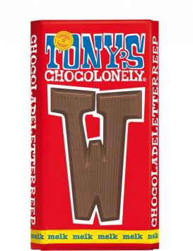 Tony's Chocolonely Sint Sinterklaas Letterreep W - Melk - 15 x 180 gram