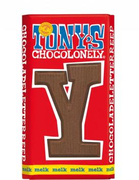 Tony's Chocolonely Sint Sinterklaas Letterreep Y - Melk - 15 x 180 gram