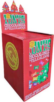 Tony's Chocolonely MEGA Kerst Chocolade Adventskalender 2022 - Aftelkalender - 12 Kalenders - Fairtrade Chocolade