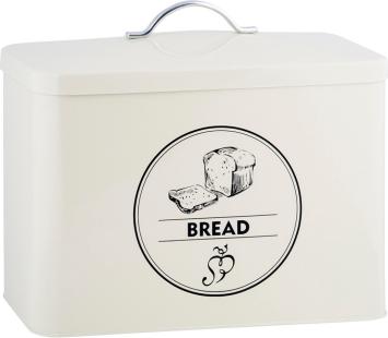 Esschert Design Voorraadblik Bread Brood34,5 X 19 Cm Staal Crème