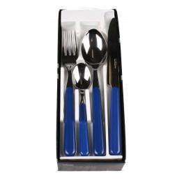 EME Italy Brio bestek set 24 delig blauw