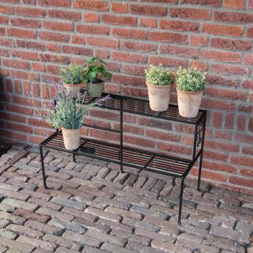 Esschert Design Tuin Etagere Metaal 2 treden inklapbaar