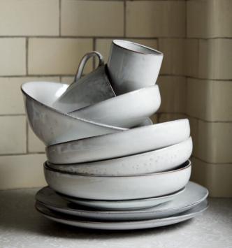 Broste Copenhagen - Set van 4 pastaborden 22cm - Nordic Sand