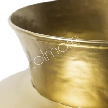 Colmore by Diga ronde gouden vaas extra groot met vlinders 64 x 66 cm