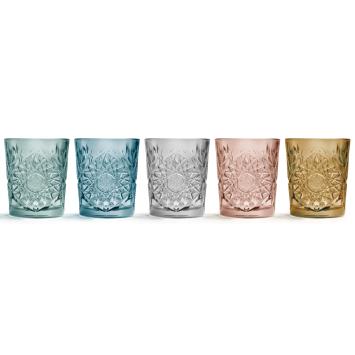 Libbey Hobstar glazen in 5 te gekke kleuren