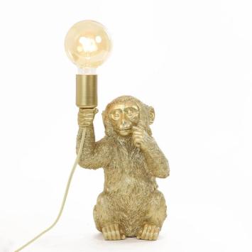 Light & Living Monkey Tafellamp - Goud - 19,5x20x34 cm
