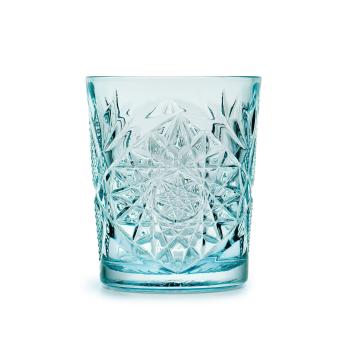 Libbey Drinkglas Hobstar Sky Blue – 355 ml/ 35,5 cl - 6 stuks - vintage design - vaatwasserbestendig - hoge kwaliteit