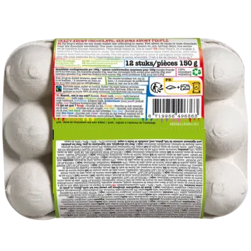 Tony Chocolonely paaseitjes mix in eierdoosje 150 gram 12 eitjes