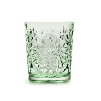 Libbey Drinkglas Hobstar - Groen – 355 ml/ 35,5 cl - 6 stuks - vintage design - vaatwasserbestendig - hoge kwaliteit